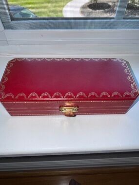 Cartier Red Hard Presentation Box Jewelry / Eyewear Storage Case